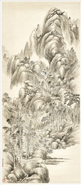 清弘旿秋山森秀　軸