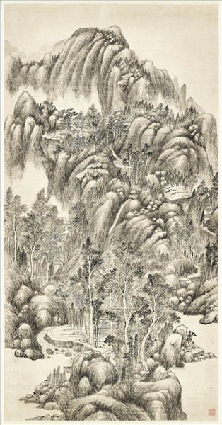 清弘旿林泉幽邃　軸