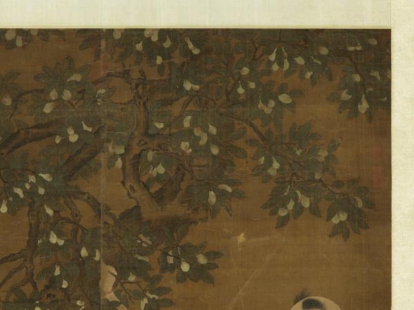 宋人撲棗圖　軸