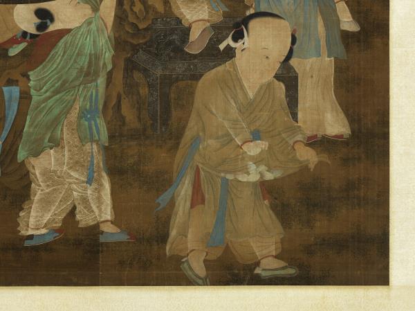 宋人撲棗圖　軸