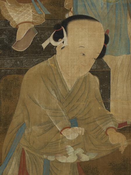 宋人撲棗圖　軸