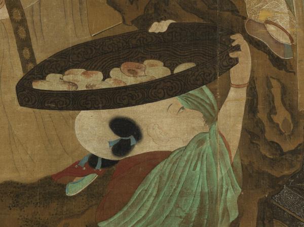 宋人撲棗圖　軸