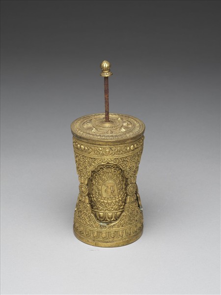 銅鍍金轉經筒（一對）