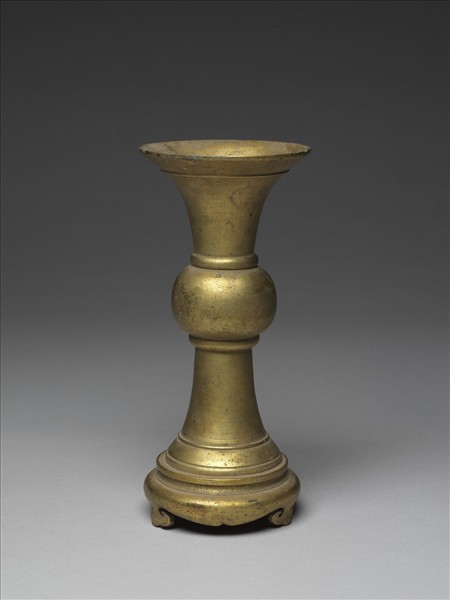 銅鍍金觚