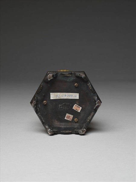 銅鍍金嵌碧玉七政寶-財臣