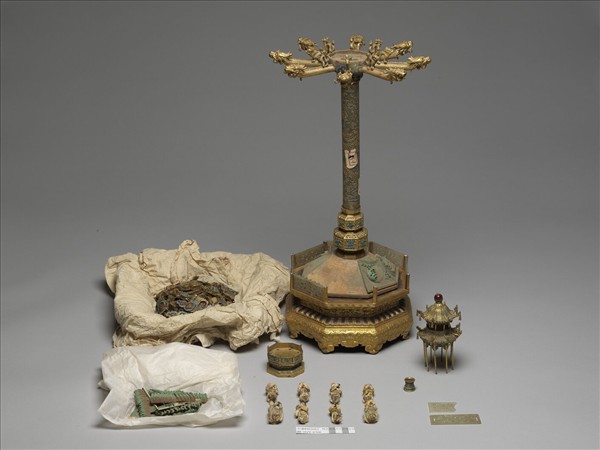 銅鍍金八仙采勝