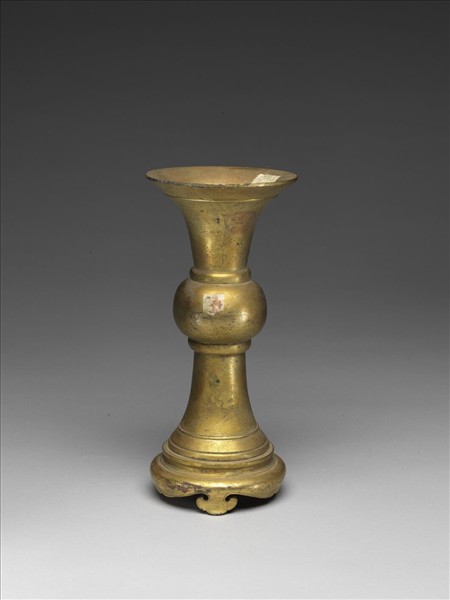 銅鍍金觚