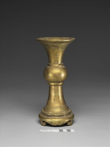 銅鍍金觚