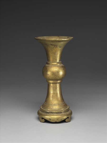 銅鍍金觚