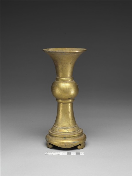銅鍍金觚