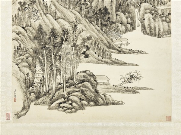 清弘旿林泉幽居　軸