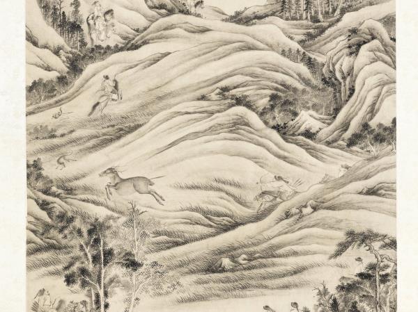 清張若澄合圍圖　軸