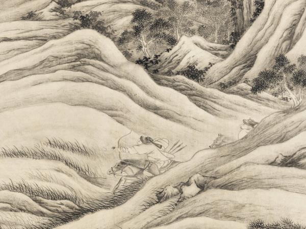 清張若澄合圍圖　軸