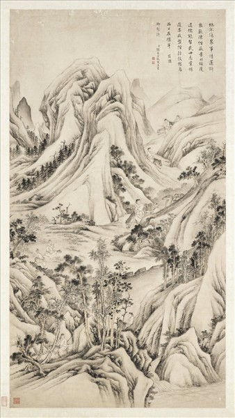 清張若澄罷圍圖　軸