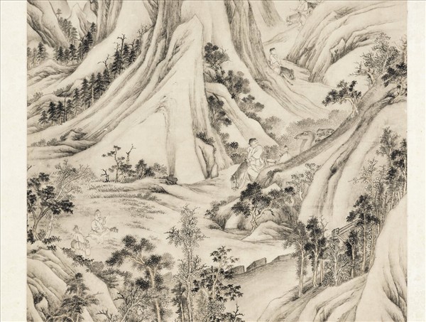 清張若澄罷圍圖　軸