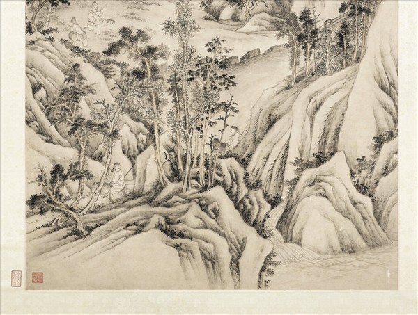 清張若澄罷圍圖　軸