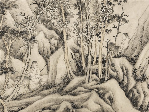 清張若澄罷圍圖　軸