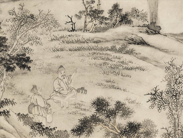 清張若澄罷圍圖　軸