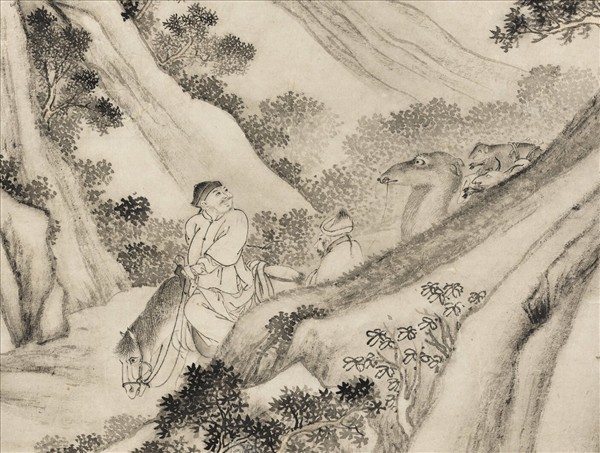 清張若澄罷圍圖　軸