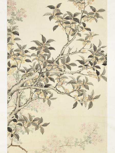 清關槐紫微金桂　軸