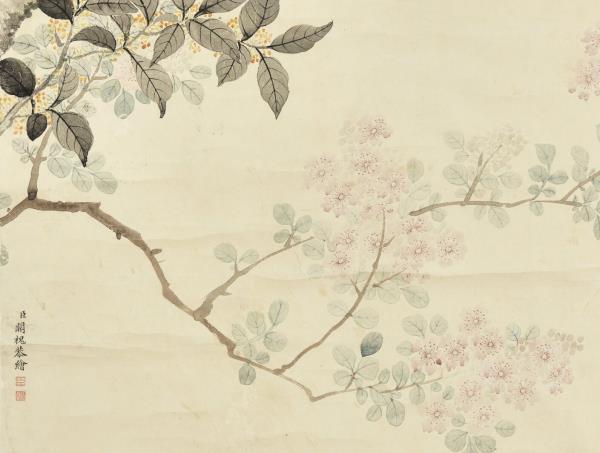 清關槐紫微金桂　軸