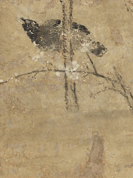 清戴洪梅雀　軸