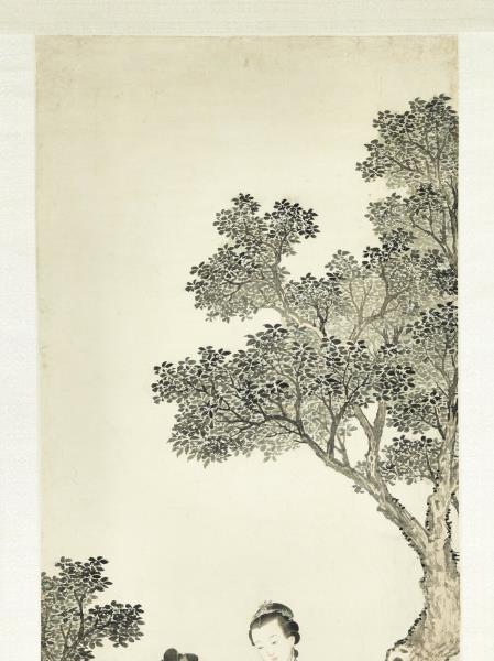 清張廷彥青女素娥　軸