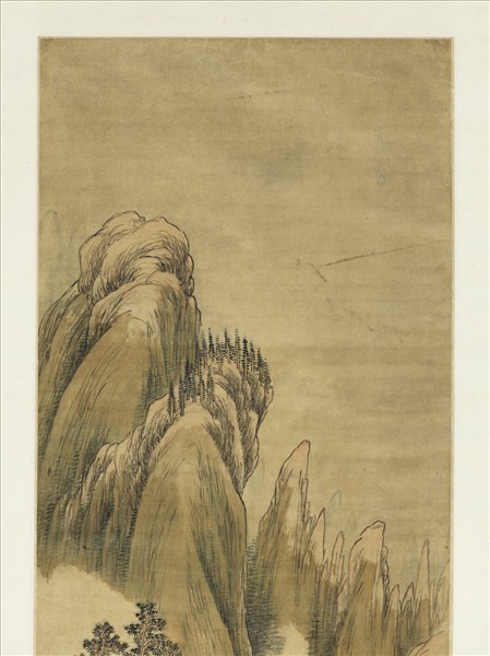 清胡桂溪山垂釣　軸