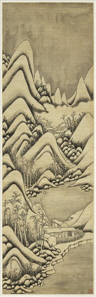 清胡桂雪山蕭寺　軸