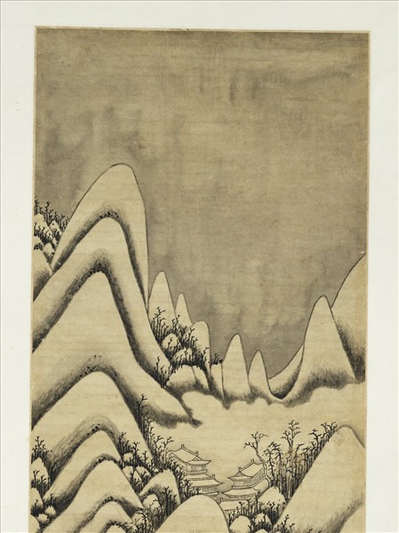 清胡桂雪山蕭寺　軸