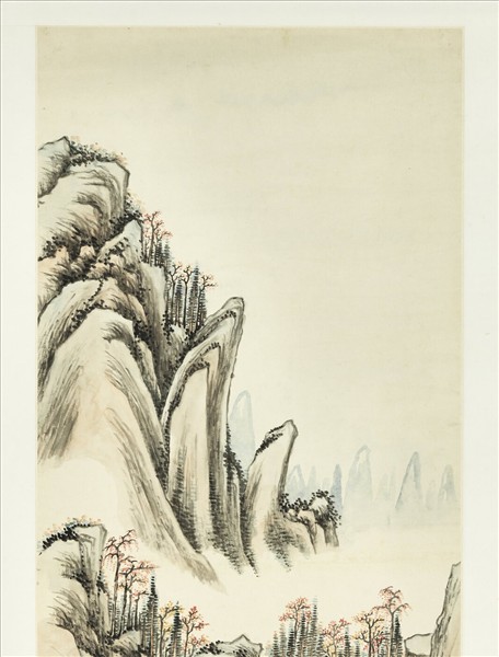 清胡桂楓溪書屋　軸