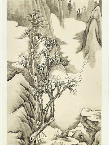 清胡桂秋山琴話　軸