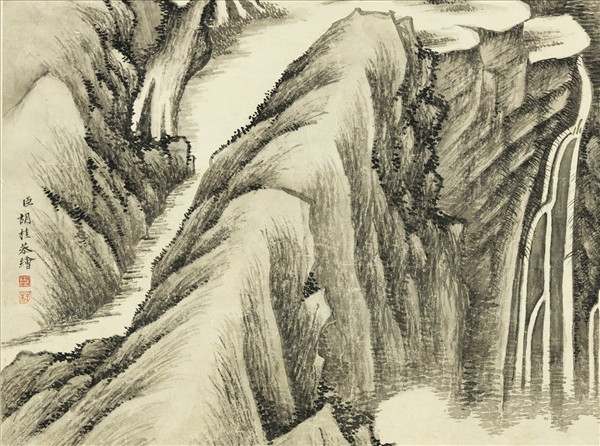 清胡桂秋山琴話　軸