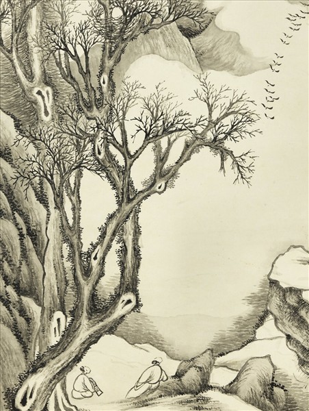 清胡桂秋山琴話　軸