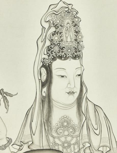 清楊大章甘露大士　軸