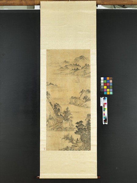 清傅雯遠浦歸帆　軸