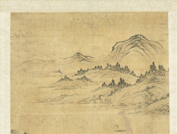 清傅雯遠浦歸帆　軸