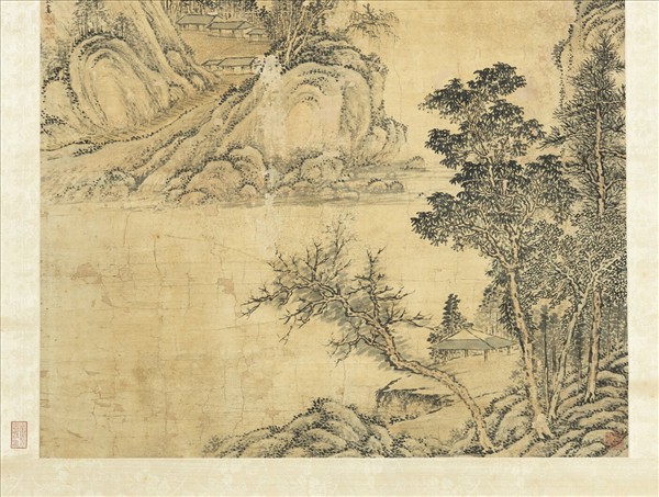 清傅雯遠浦歸帆　軸