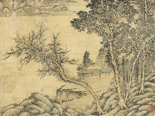 清傅雯遠浦歸帆　軸