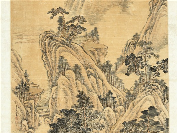 清傅雯山林逸趣　軸