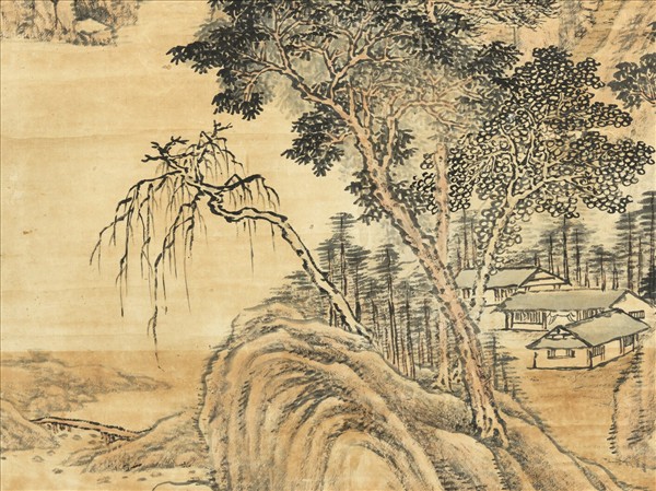 清傅雯山林逸趣　軸