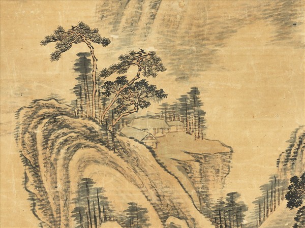 清傅雯山林逸趣　軸