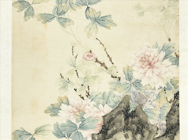 清焦和貴富貴長春　軸