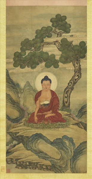 清人無量壽佛　軸