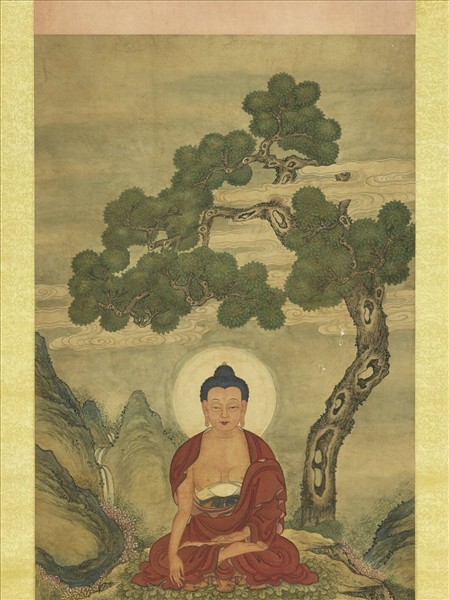 清人無量壽佛　軸