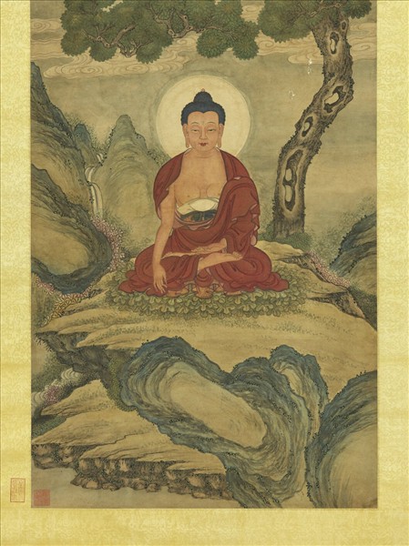 清人無量壽佛　軸