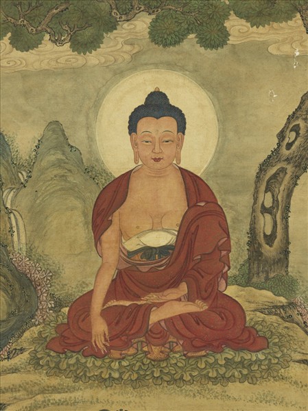 清人無量壽佛　軸