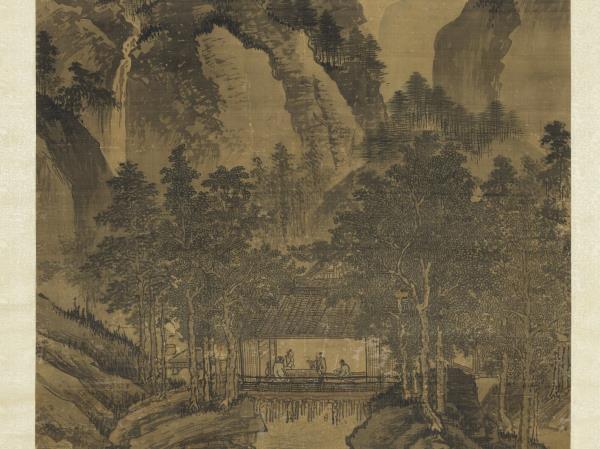 明戴進畫山水　軸