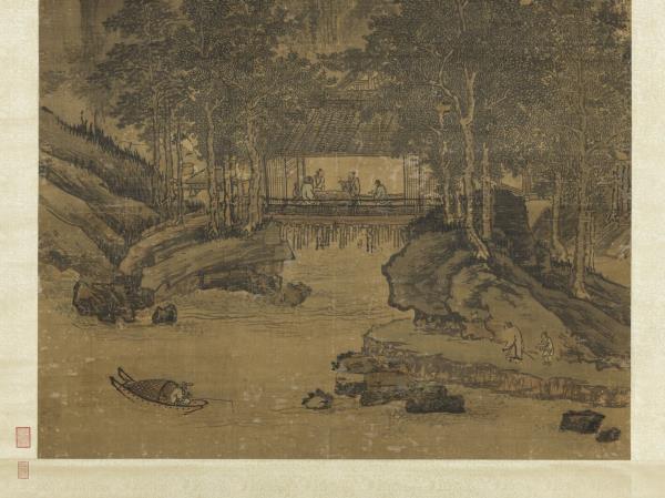 明戴進畫山水　軸