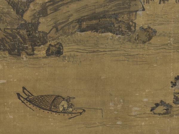 明戴進畫山水　軸